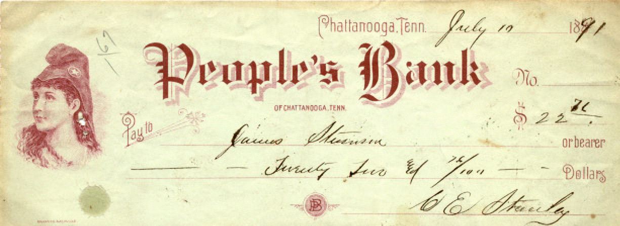 People's Bank 7-10-1891